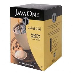 JAV70406 - Java One Single Cup Coffee Pods, French Vanilla, 14 Pods/Box (JAV70406)