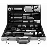 Mr. Bar-B-Q Silver Prestige 21-Piece Tool Set In Case