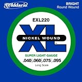 D'Addario Bass Strings Set Xl, 40-95, Long Scale D'Addario Bass Strings Set Xl, 40-95, Long Scale