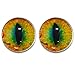 25 Mm Glass Eyes, Green Burst Dragon,1pair for Prop Building, Crafting, Jewelry