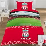 Liverpool FC Football Club Anfield Stadium Single Duvet Quilt Cover