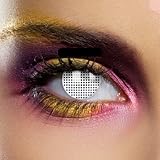 White Mesh Contact Lenses (Pair)