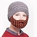 Beardo Kids Detachable Beard Hat, Gray Brown