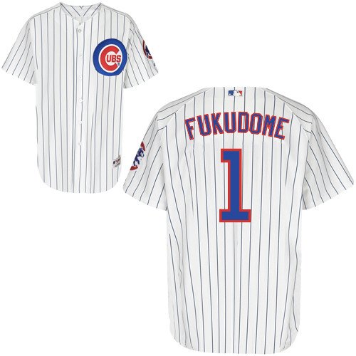 Kosuke Fukudome Chicago Cubs Authentic Home Jersey By Majestic Athletic