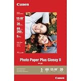Canon Photo Paper Plus Glossy II, 13 x 19 Inches, 20 Sheets (2311B026)