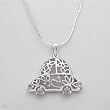 Necklace With 0.80ctw Genuine Amethysts Made of 925 Sterling silver. Total item weight 7.0g Length 16in