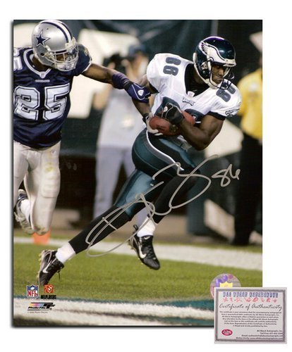 Reggie Brown NFL Philadelphia Eagles Hand Signed 8x10 Photograph White Jersey