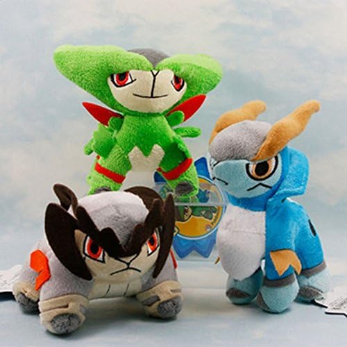 Japan Anime Pokemon 3pcs 13cm Stuffed Soft Plush Doll Baby Toy Gift for Boya and Girls