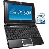 ASUS Eee PC 904HA 8.9-Inch Netbook (1.6 GHz Intel ATOM N270 Processor, 1 GB RAM, 160 GB Hard Drive, XP Home, 6 Cell Battery) Fine Ebony