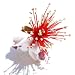 INGRID ULMER VULKAN 19.75X19.75 FLORAL WHITE RED ART PRINT INU-13