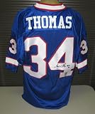 Thurman Thomas Autographed/Hand Signed Buffalo Bills Jersey w/HOF Inscription