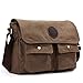 Eshow Men's Retro Canvas Crossbody Messenger Bag, Brown