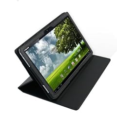 Navitech schwarze Executive Premium Leder Flip-Tragetasche mit verstellbarem Standfu� f�r das ASUS Tablett Eee Pad Transformer TF101 10.1 inch PC Tablet Ger�t 32 GB Android 3,0 Honeycomb