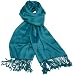 Studio 36 Women's Solid Satin Pashmina