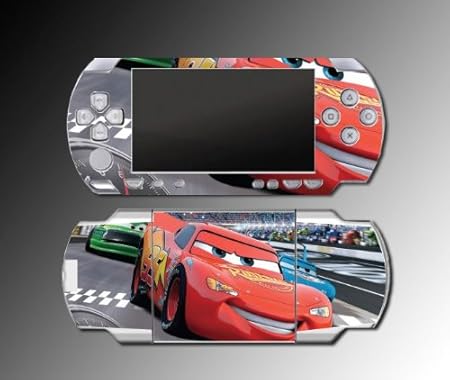 Cars 2 Racing Movie Game Vinyl Decal Skin Protector Cover 3 for Sony PSP Playstation Portable 1000