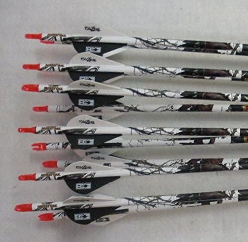 Gold Tip XT Hunter 5575/400 Carbon Arrows w/Blazer Vanes Blaze Wraps 1Dz.