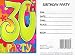 30th Birthday Invitations - Pkg of 8
