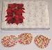 Gourmet Food : Scott's Cakes 1/2 lb. White Chocolate Covered Pretzel with Rainbow Jimmies in a Poinsettia Box