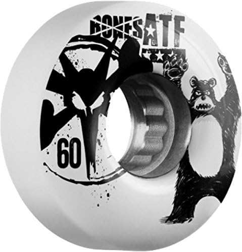 Bones Atf Da Bear 60mm White Skate Wheels