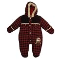 Newborn Boys' Buffalo Check w/Puppy Pram - Red