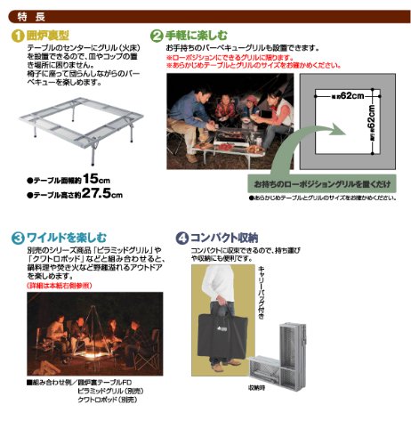 Cover image : ロゴス(LOGOS) 囲炉裏テーブルFD  81063117