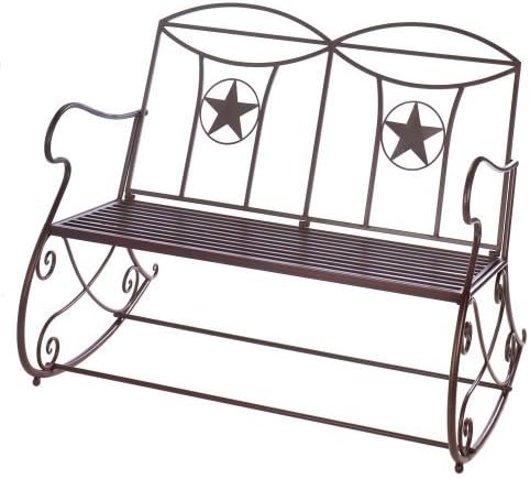 Lone Star Outdoor Rocking Bench