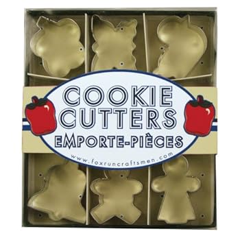 Fox Run Basic Shaped Mini Cookie Cutter Set