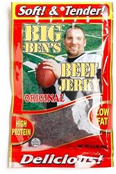 Big Ben Beef Jerky, Original, 3.25-Ounce Bags (Pack of 4)