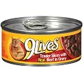 9 Lives Tender Slices Cat Food - Real Beef in Gravy (5.5 oz.)