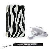 Luxury Pouch Sleeve Cover Case For Apple iPod 3G iPod Touch 2G 8GB 16GB 32GB 1st and 2nd Generation Zebra Print Vertical Carrying Case Cover Pouch with Durable Clip + White Durable Travel Car Charger + eBigvalue TM Determination 4-Inch Hand Strap