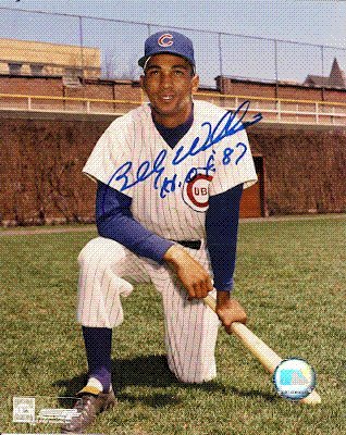 Autographed/Hand Signed Billy Williams - Chicago Cubs - 8x10 Photo
