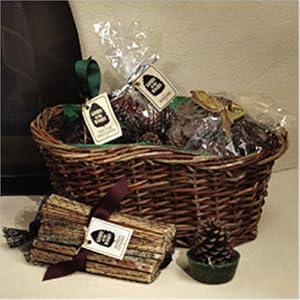 Sampler Firestarter Willow Basket Gift Set for Fireplace