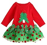 （ミス　ユー）Miss You　 ベビーワンピース　女子子供　女の子ワンピース　スカート　クリスマス　80cm-120cm (110cm)