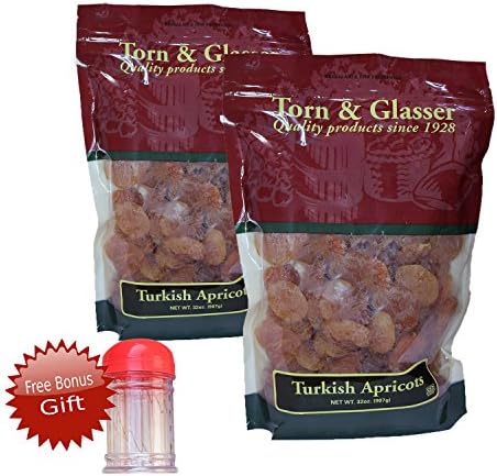 Torn &amp; Glasser Turkish Apricots - 32 oz (FREE Bonus Gift!) (2 Pack)