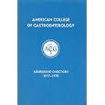 American College of Gastroenterology Membership Directory 1977-1978 by American College of Gastroenterology