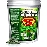 Spirulina Chlorella Super 50-50 Organic Energy-Blend (1000 Tablets)