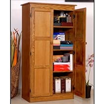 Hot Sale Concepts in Wood Multi-purpose Storage Cabinet, MED OAK