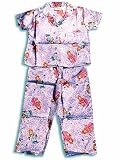 Private Label - Little Girls, 2-Piece Short Sleeved, Pajama Set, Blue/Multi