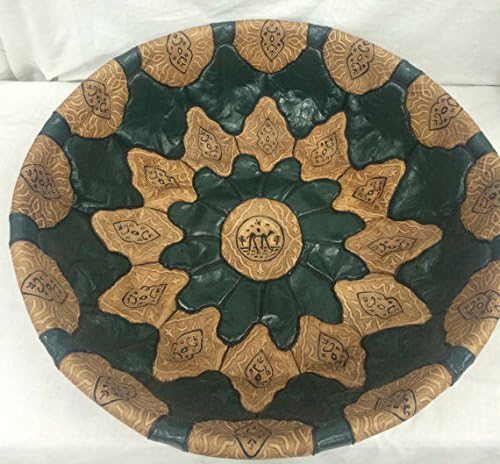 moroccan Leather pouf modern Pouffe, Ottoman, Poof Green