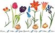 Bulbs in Bloom - Fresh, Original Design on a Pure Cotton Kitchen Towel