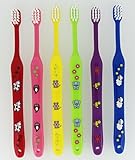 E-04 Ｌａｐｉｓ Childrenセット 【Ｌａｐｉｓ レギュラー 21穴高密度植毛】 ふつう （子供用6本セット) 毎日の歯磨きにお薦めします！　【日本製】