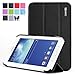 Samsung Galaxy Tab 3 Lite 7.0 Case - Poetic Samsung Galaxy Tab 3 Lite 7.0 Case [Slimline Series] - [Lightweight] [Ultra-slim] PU Leather Slim-Fit Trifold Cover Stand Folio Case for Samsung Galaxy Tab 3 Lite 7.0 Black (3 Year Manufacturer Warranty From Poetic)