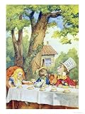 The Mad Hatter's Tea Party, Illustration from Alice in Wonderland by Lewis Carroll Art Giclee Poster Print by John Tenniel, 18x24 The Mad Hatter's Tea Party, Illustration from Alice in Wonderland by Lewis Carroll Art Giclee Poster Print by John Tenniel, 18x24