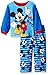 Disney Toddler Boys Mickey Mouse 2-Piece Fleece Pajama Set, Blue, 4T