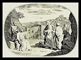 William Hogarth (Title vignette above a font for the London hospital) White Wood-Mounted Art Poster Print - 13