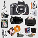 Canon EOS Digital Rebel XT SLR Camera + Cosina 28-210mm IF f/4.2-6.5 Lens + Professional Accessory Kit