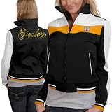 Pittsburgh Steelers Ladies Black Bonded Softshell Full Zip Jacket (Small)
