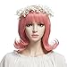 YOPO Wig, Short Wavy Wigs for Women with Free Wig Cap & Bobby Pins, 16'' Cosplay Medium Length Wig