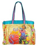 Artistic Totes Travel Bag: Flowering Feline & Friend