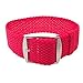 Wrist And Style Perlon Watch Strap (20mm, Red)